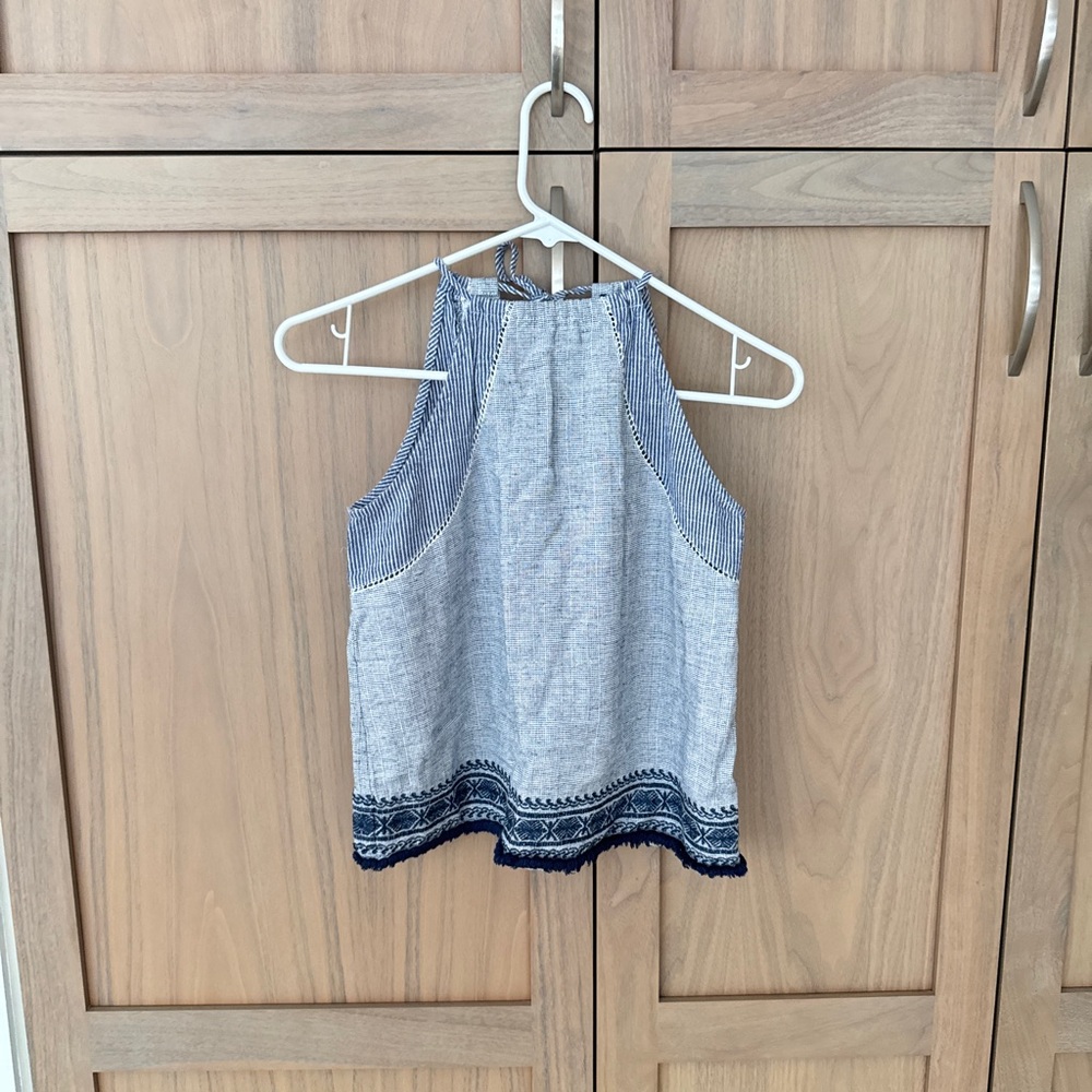 Striped Blue Top